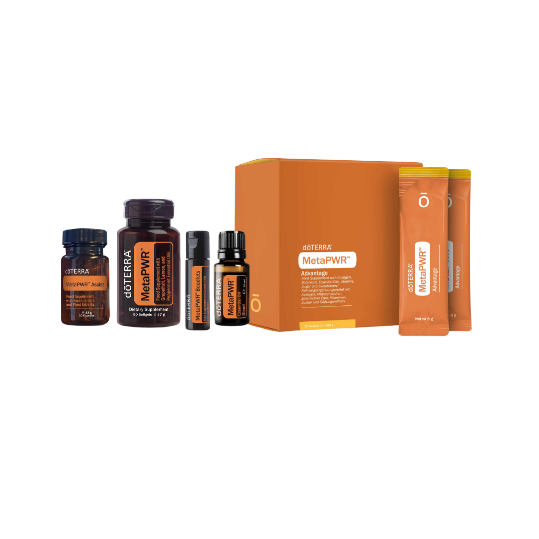 MetaPWR von doTERRA – eine ätherische Öl-Mischung, die speziell entwickelt wurde, um das Wohlbefinden, den Stoffwechsel ein gesundes Körpergewicht zu fördern