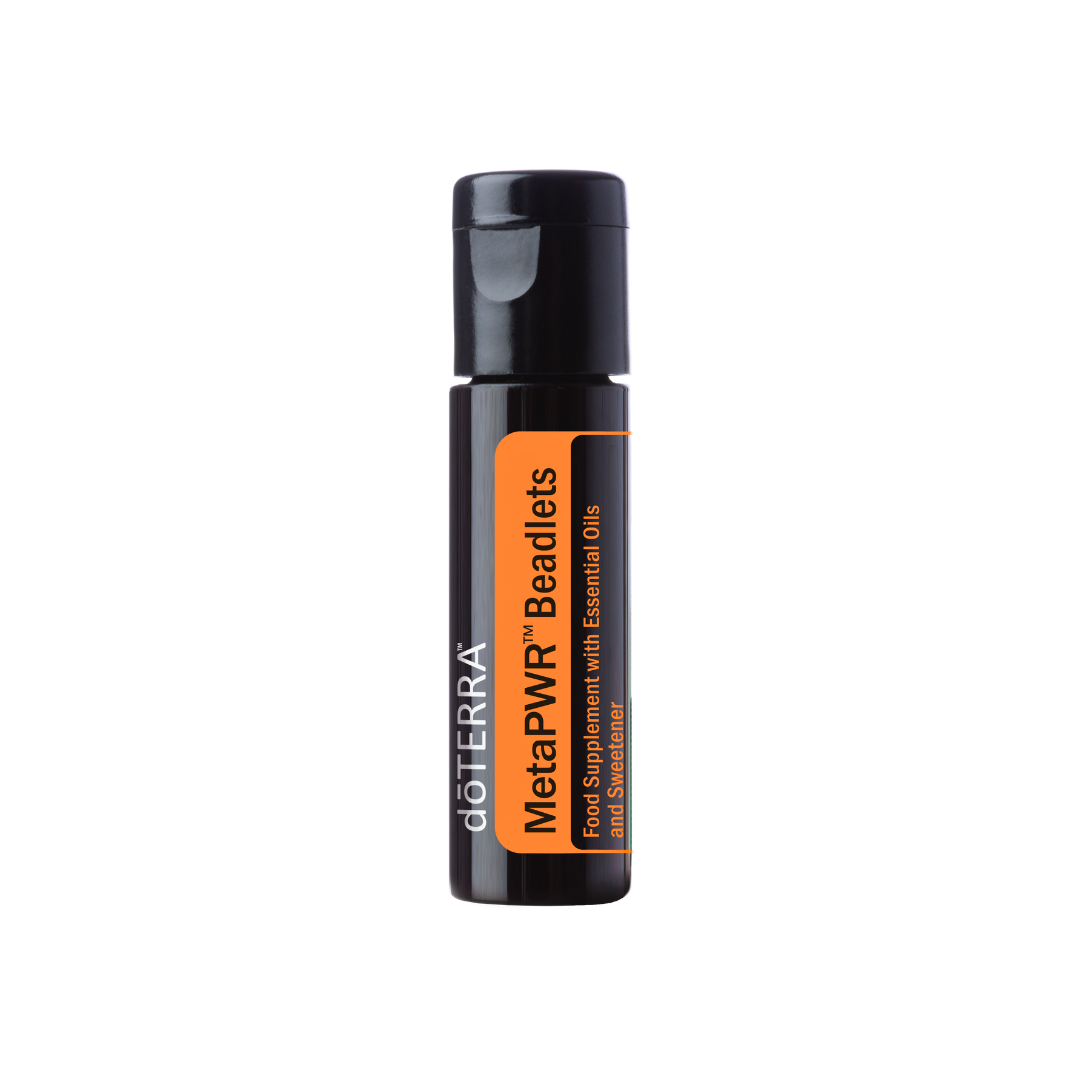 MetaPWR von doTERRA – eine ätherische Öl-Mischung, die speziell entwickelt wurde, um das Wohlbefinden, die Stoffwechselgesundheit und ein gesundes Körpergewicht zu fördern.