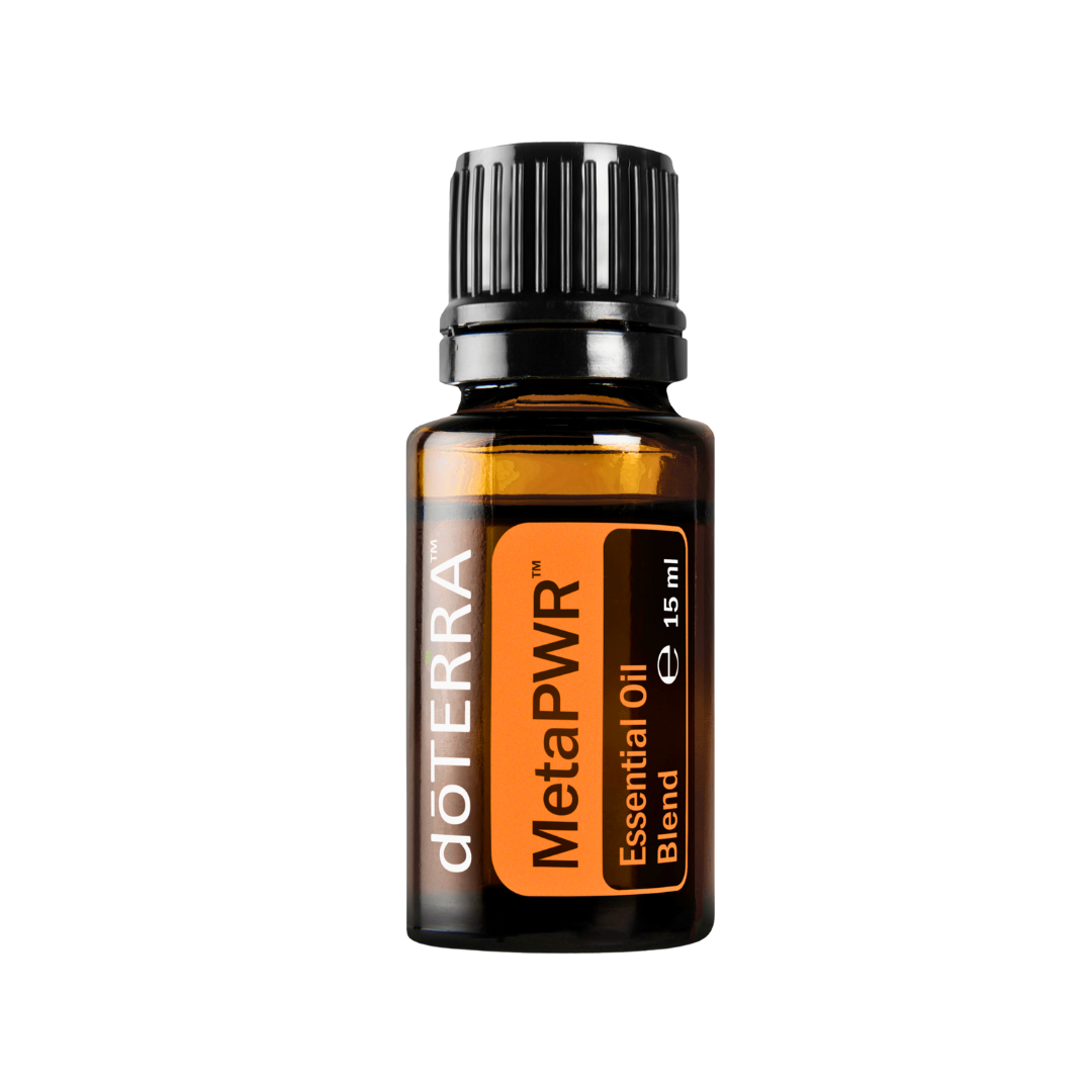 MetaPWR von doTERRA – eine ätherische Öl-Mischung, die speziell entwickelt wurde, um das Wohlbefinden, die Stoffwechselgesundheit und ein gesundes Körpergewicht zu fördern.