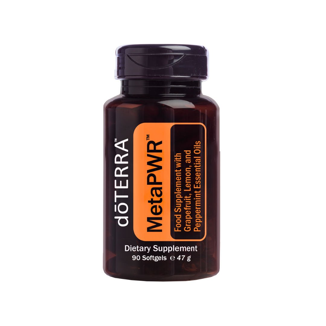 MetaPWR von doTERRA – eine ätherische Öl-Mischung, die speziell entwickelt wurde, um das Wohlbefinden, den Stoffwechsel ein gesundes Körpergewicht zu fördern